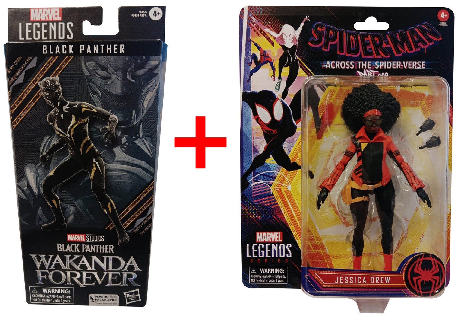 MARVEL Actionfigur 2er-Set Marvel Legends Series F6755 Black Panther und F3853 Jessica Dr