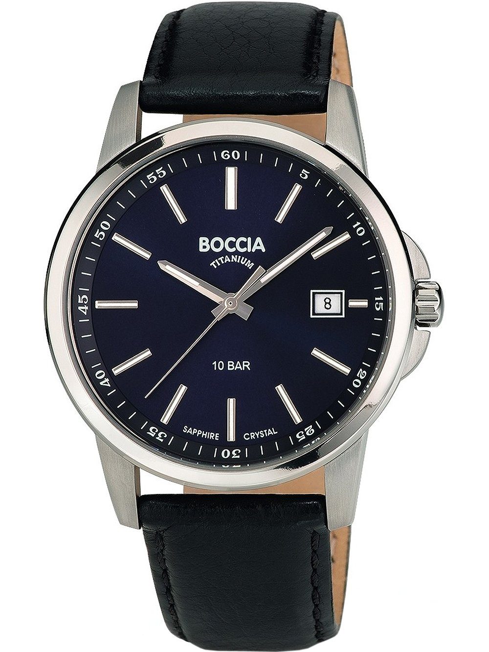 Quarzuhr Boccia 3633-01 Herrenuhr Titanium 40mm 10ATM Boccia 3633-01 Herrenuhr Titanium 40mm 10ATM
