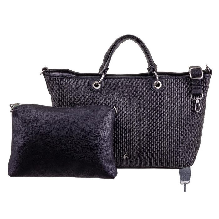 Prato Shopper LM Joyce Bag in Bag Shopper/Kurzgrifftasche Handtasche (2-tlg) Stroh-Look