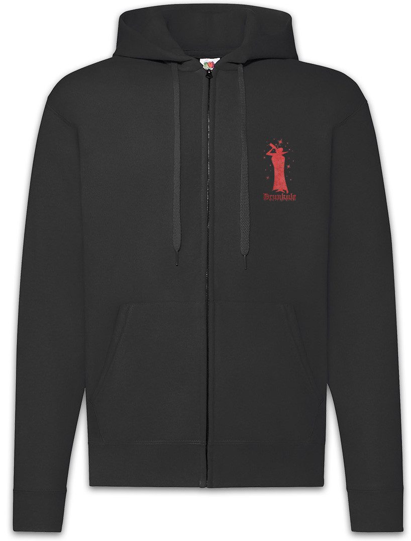 Sweatjacke Drunkula Zipper Hoodie Rum Besoffen Karneval Fasching Kostüm