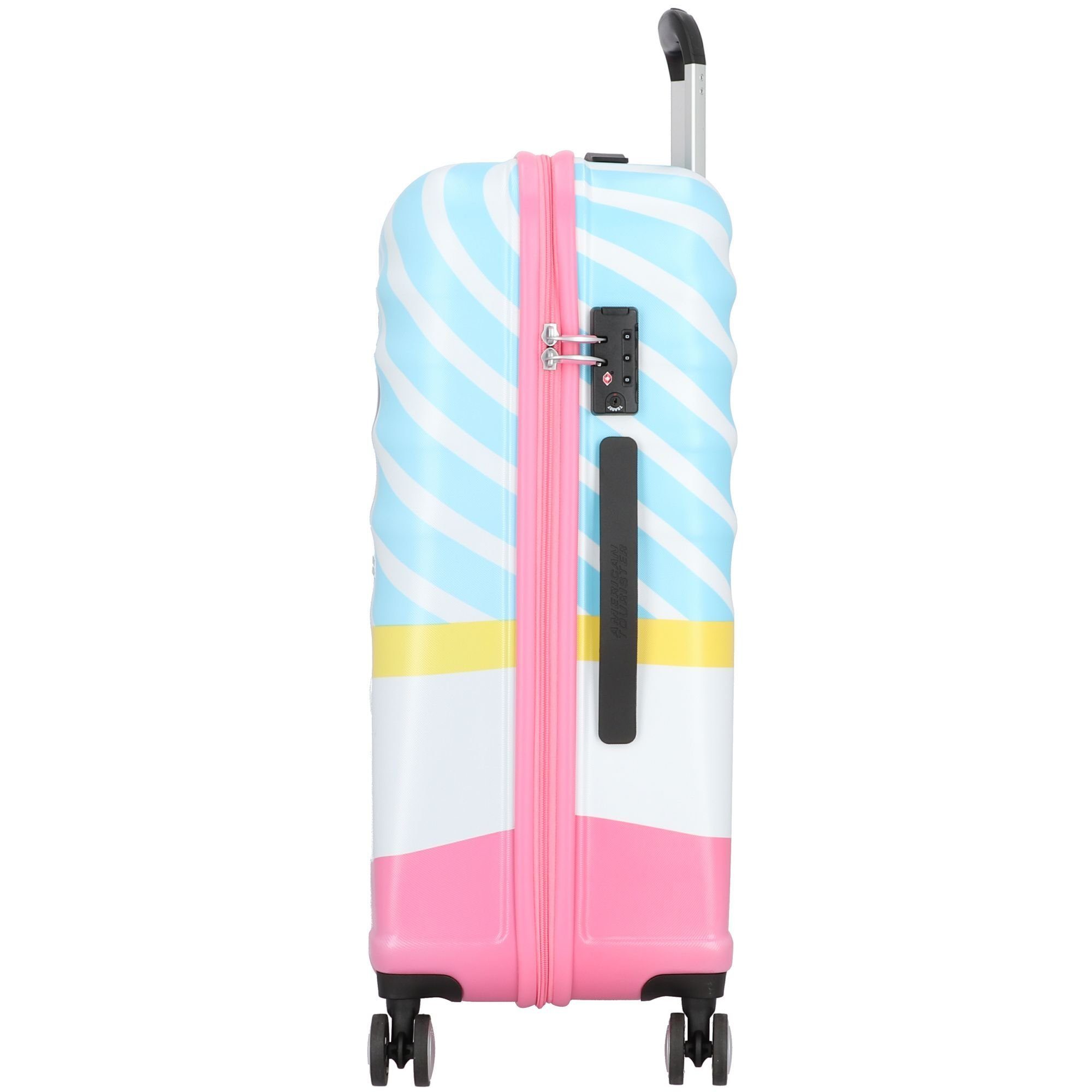 Hartschalen-Trolley 4 Wavebreaker, minnie kiss Rollen, ABS Tourister® pink American