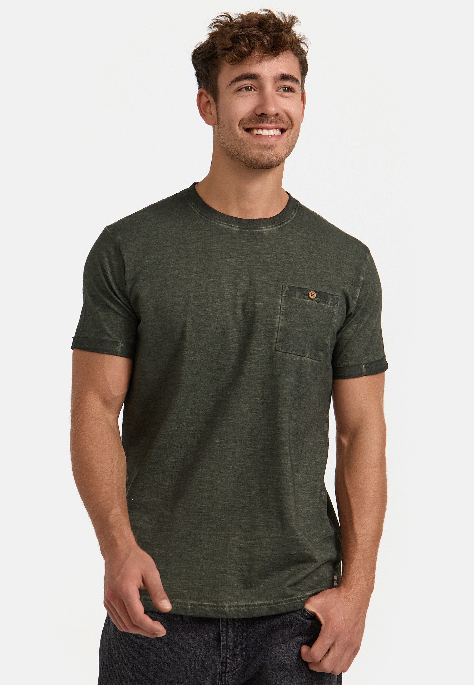 Indicode T-Shirt INKilmon T-Shirt mit Rundhals-Ausschnitt günstig online kaufen