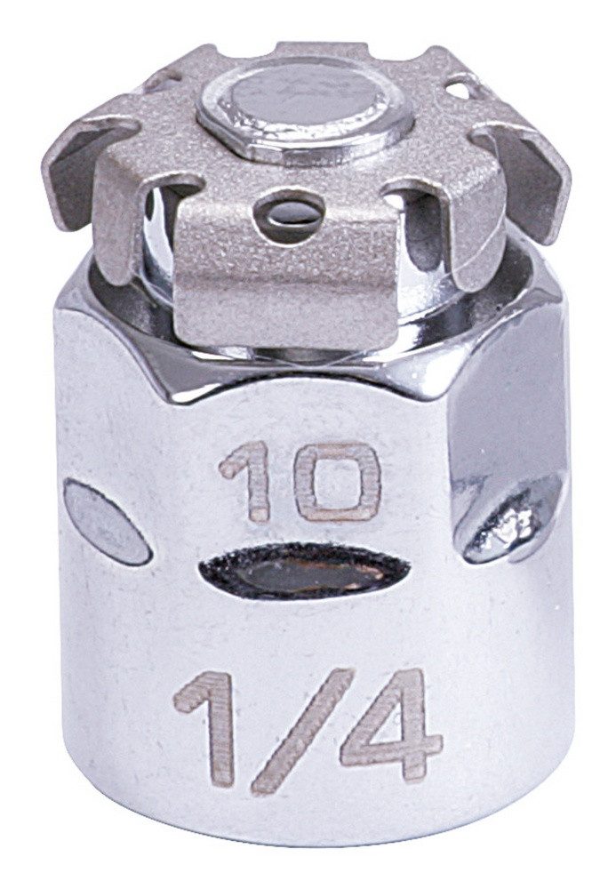 KS Tools Ratschenringschlüssel GEARplus, Bit-Adapter, 1/4" x10mm