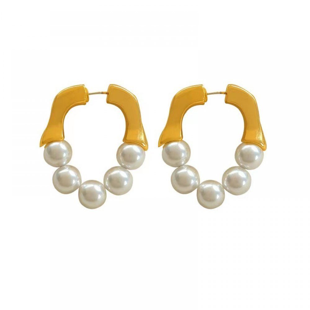 Invanter Paar für Frauen personalisierten Ohrringe inkl.Geschenkbo Perle Vintage Schmuck, Ohrhänger