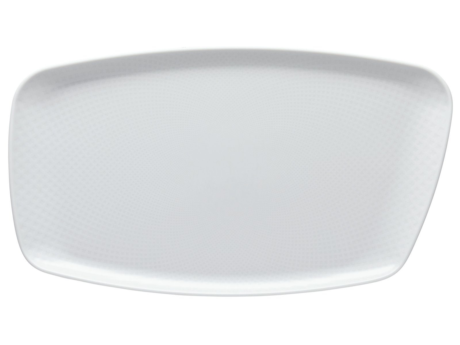 Rosenthal Servierplatte Junto Weiss Platte 36 x 21 cm, Porzellan, (Platten), Platten