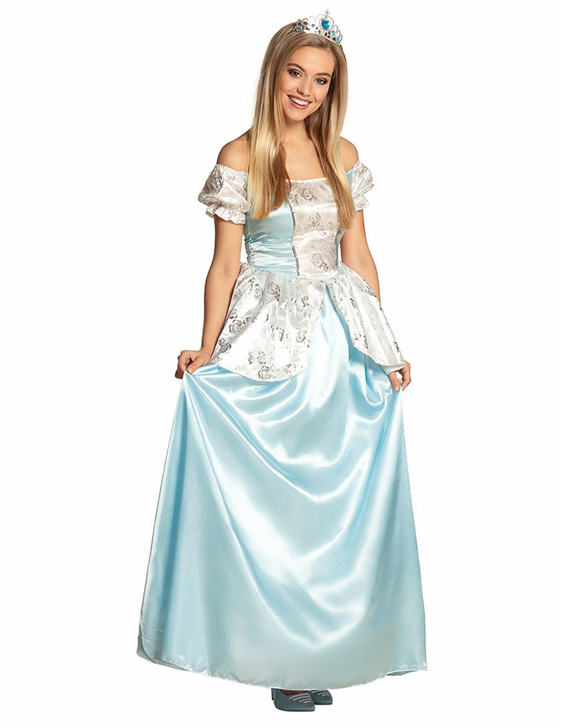Boland Prinzessin-Kostüm Prinzessinnen-Kostüm für Damen hellblau