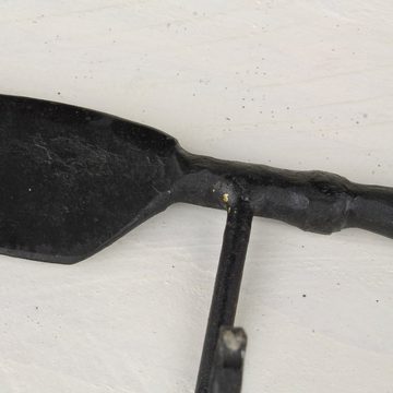 Macosa Home Wandhaken Wandhaken Messer Vintage Metall schwarz Hakenleiste Deko-Haken Küche, Wand, Antik Nostalgie Landhausstil Handtuchhaken Schlüssel-Haken