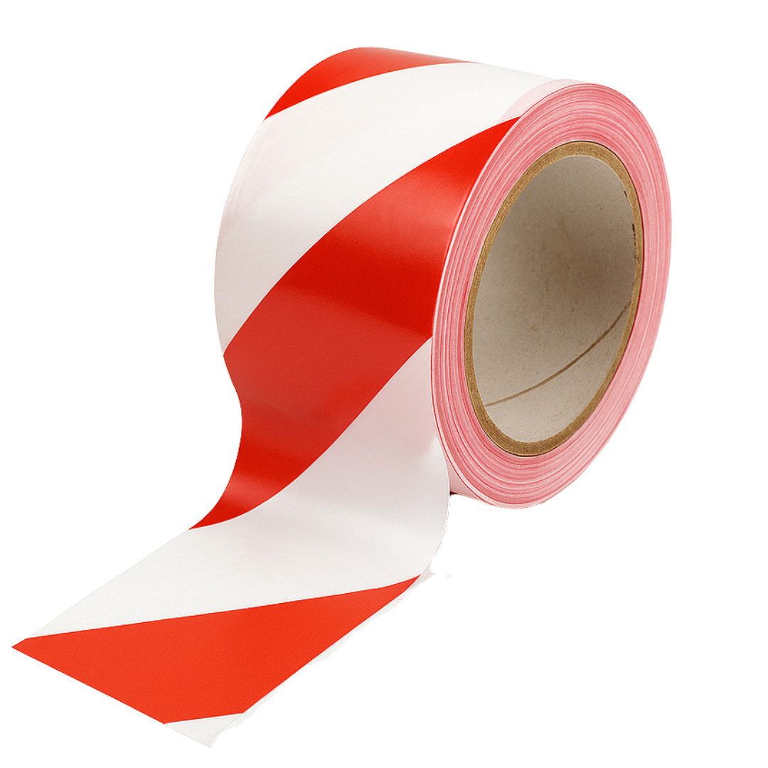 Beast Absperrband AAbsperrband Warnband 75 mm Rot Weiß Flatterband 100 m 250 m, 2500 cm, Auffällig, wetterfest