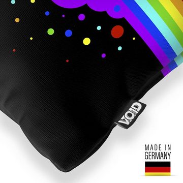 Kissenbezug, VOID (1 Stück), Regenbogen Wolke Pride bunt Farben Streifen Gay pride flag parade clu