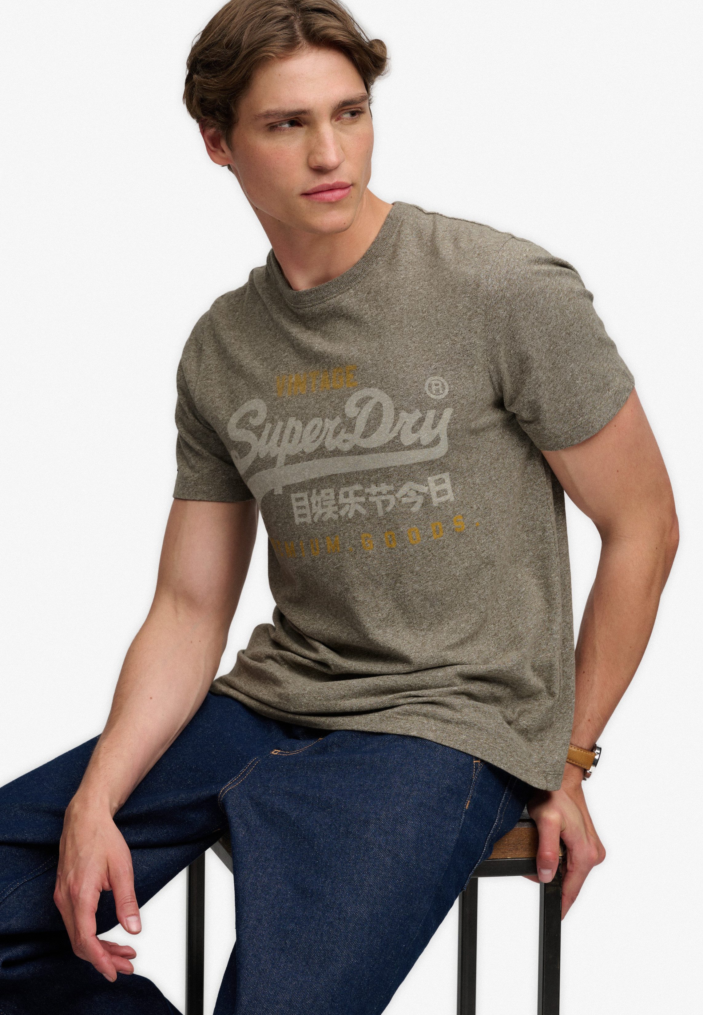 Superdry Rundhalsshirt VL HERITAGE RELAXED TEE Baumwolle, relaxed fit – Bild 2 von 5