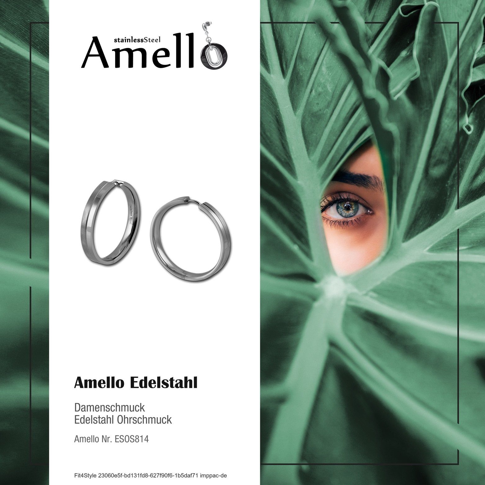 Amello Paar Creolen Amello Ohrringe Edelstahl Creolen 40mm (Creolen), Damen günstig online kaufen