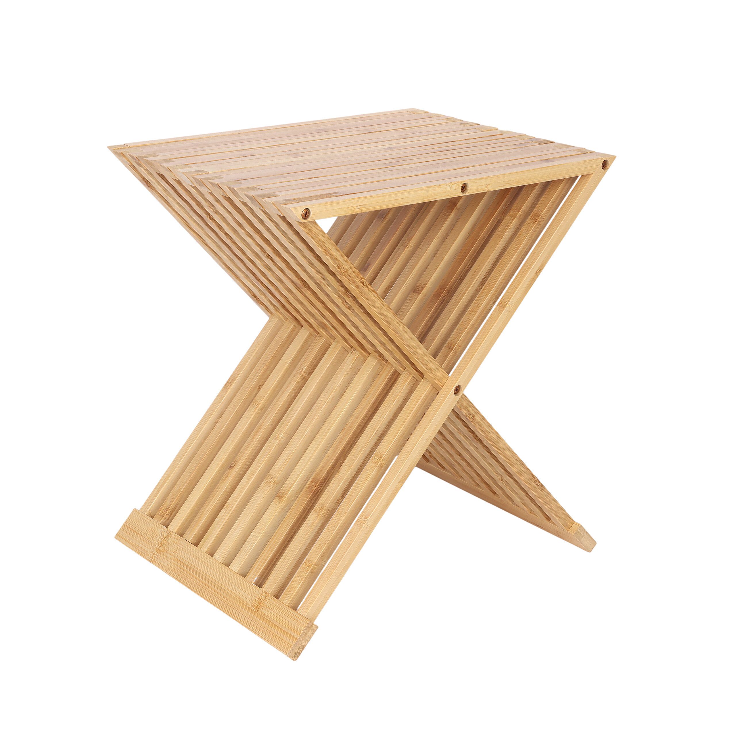 relaxdays Blumenhocker Pflanzenhocker klappbar Bambus günstig online kaufen