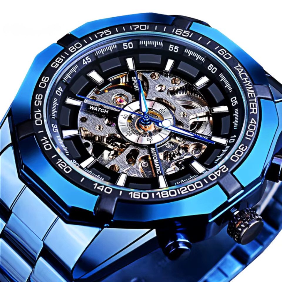 Rötting Design Automatikuhr Herrenuhr Automatikuhr Marke Forsining schwarze günstig online kaufen
