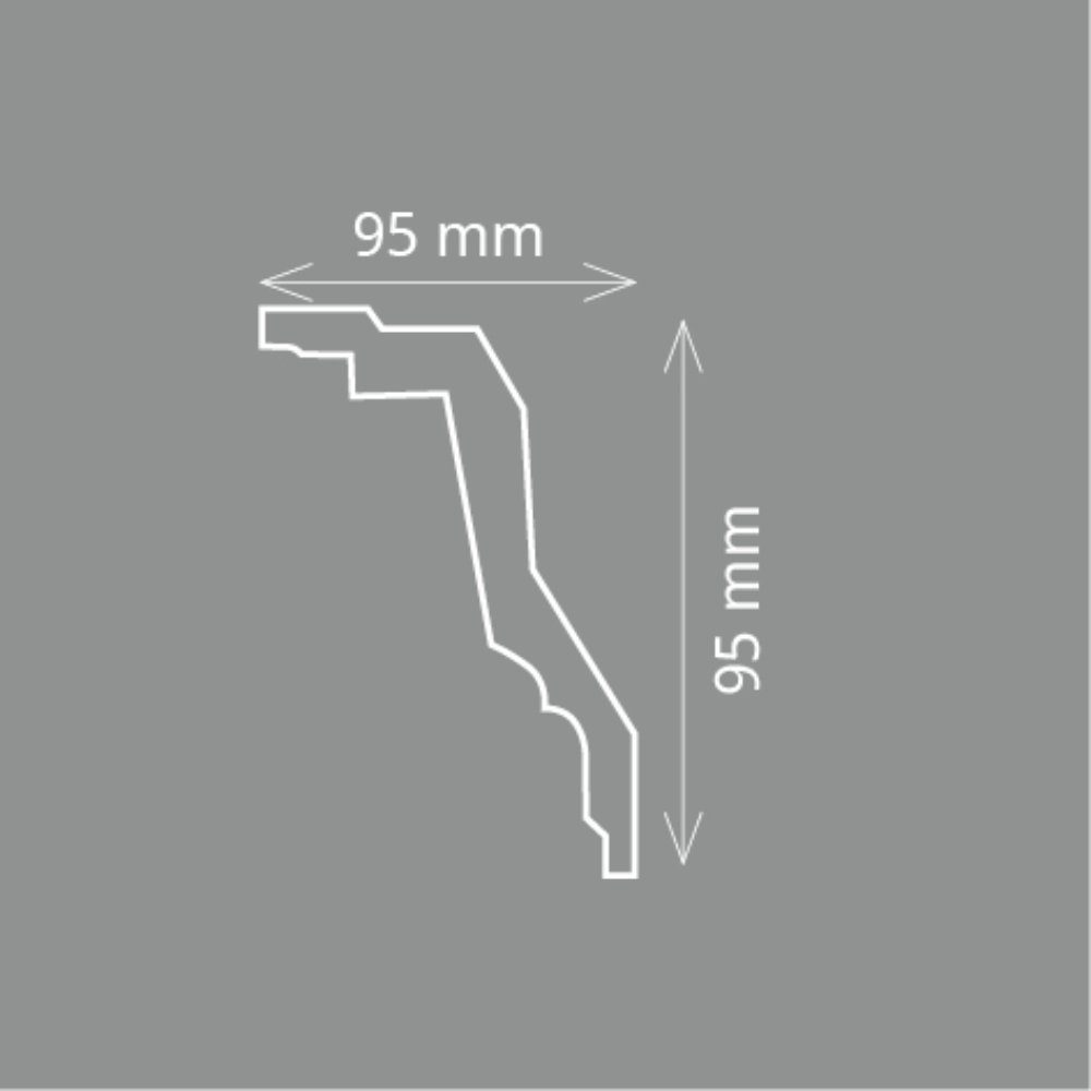 Homestar Zierleiste Tina (95 x 95 günstig online kaufen