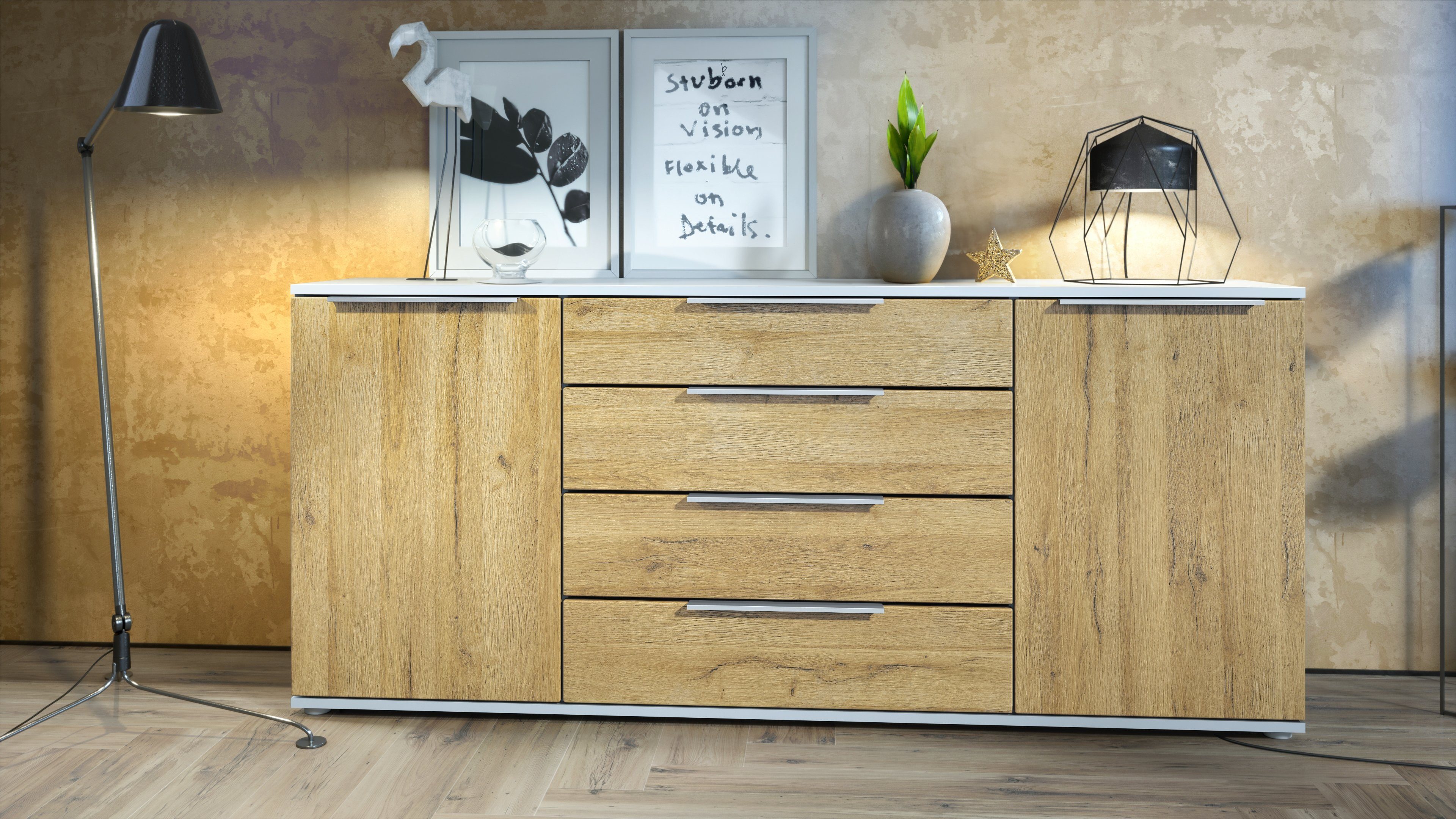 Vladon Sideboard Linio V2 (Moderne Kommode, günstig online kaufen