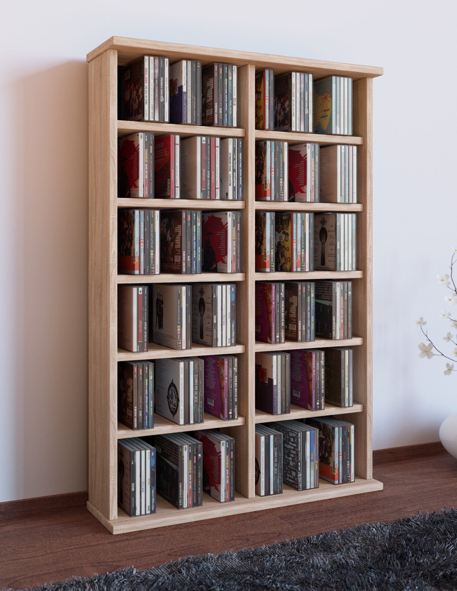 VCM CD-Regal Holz CD DVD Stand günstig online kaufen