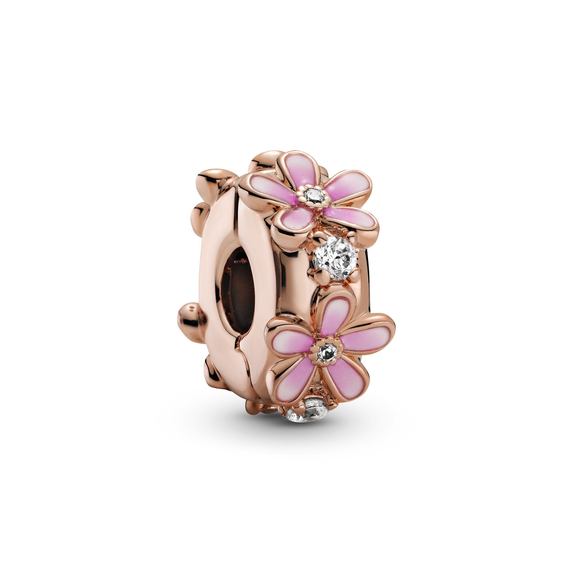 Pandora Bead Pandora Clip Rosafarbenes Gänseblümchen günstig online kaufen