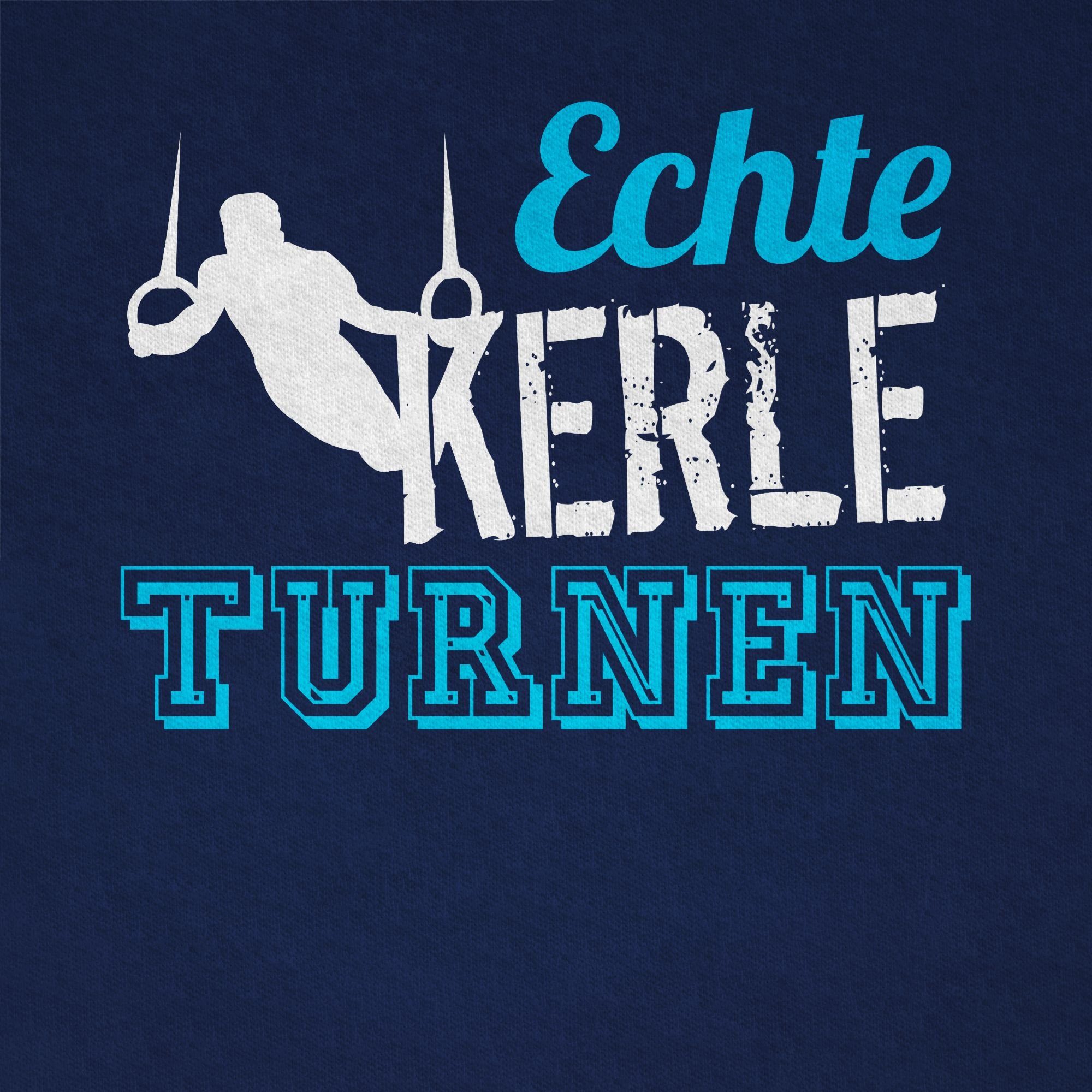Shirtracer T-Shirt Echte Kerle turnen (1-tlg) Kinder Sport Kleidung