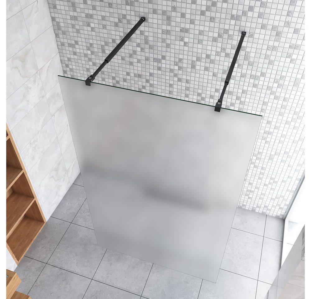 Thumbnail - duschspa Duschwand Duschtrennwand Milchglas Duschwand Walk in Dusche Duschkabine Glaswand, Einscheibensicherheitsglas, (...