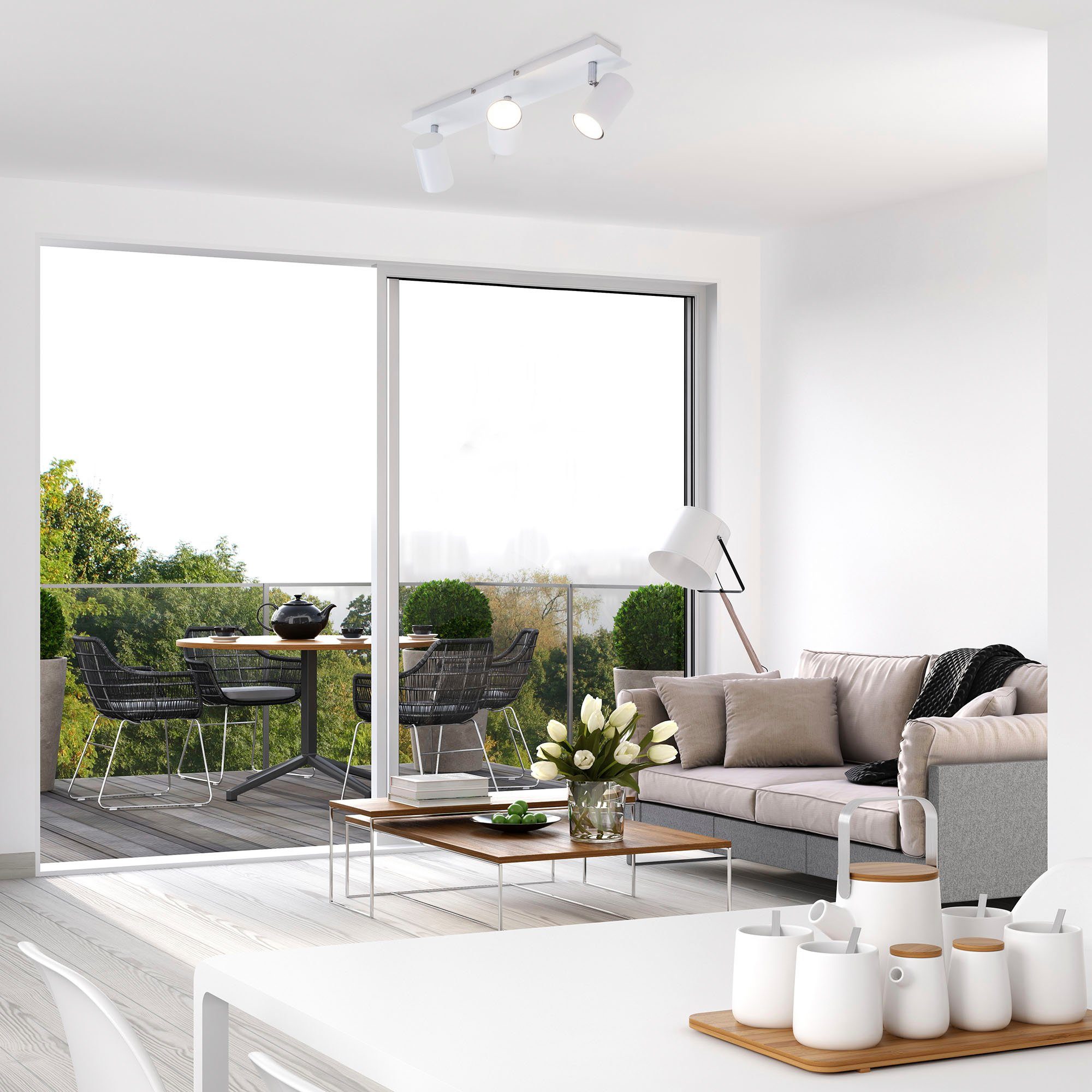 Briloner Leuchten LED Deckenspots 2857035 Run, ohne Leuchtmittel, Warmweiß, günstig online kaufen