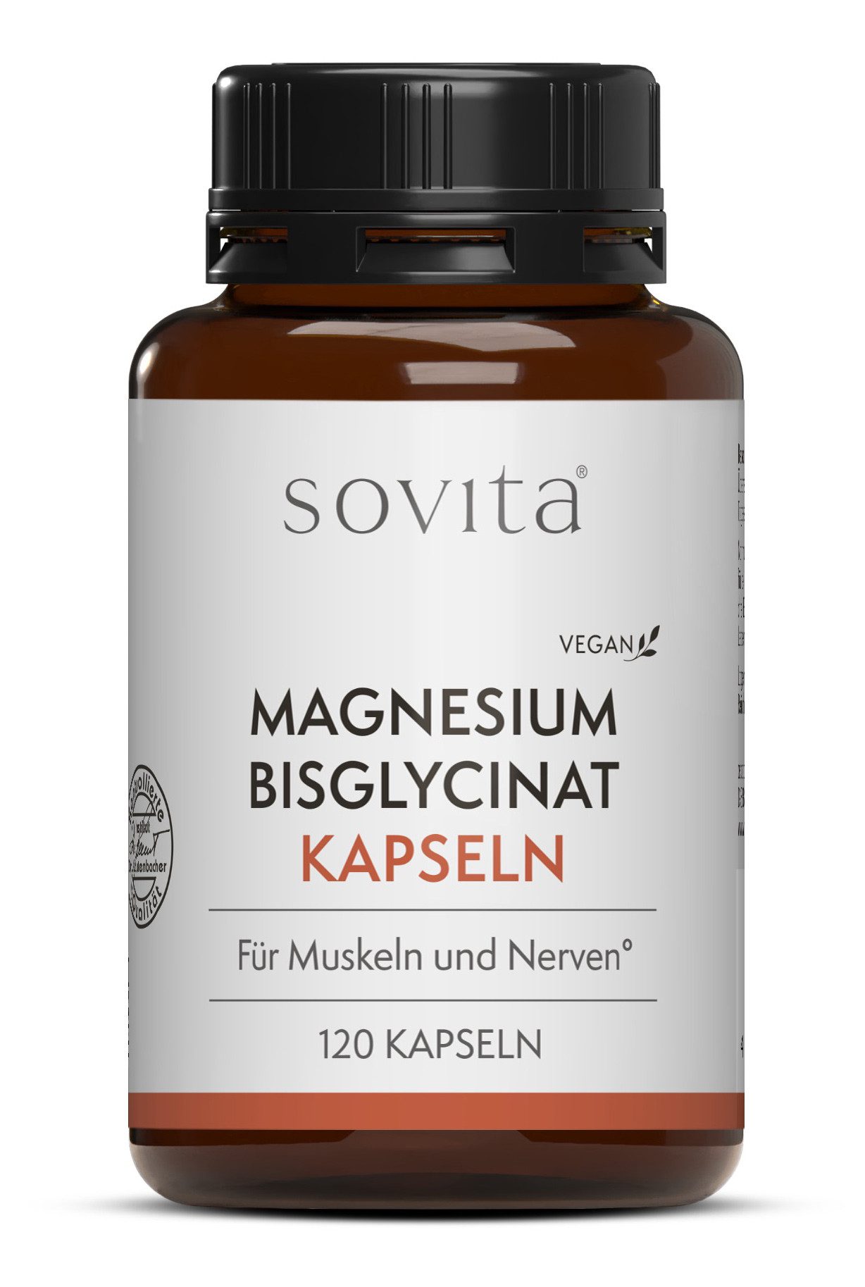 Ascopharm sovita Magnesium Bisglycinat Kapseln 120 Stück – mit 300 mg Magnesium 1, 1 er
