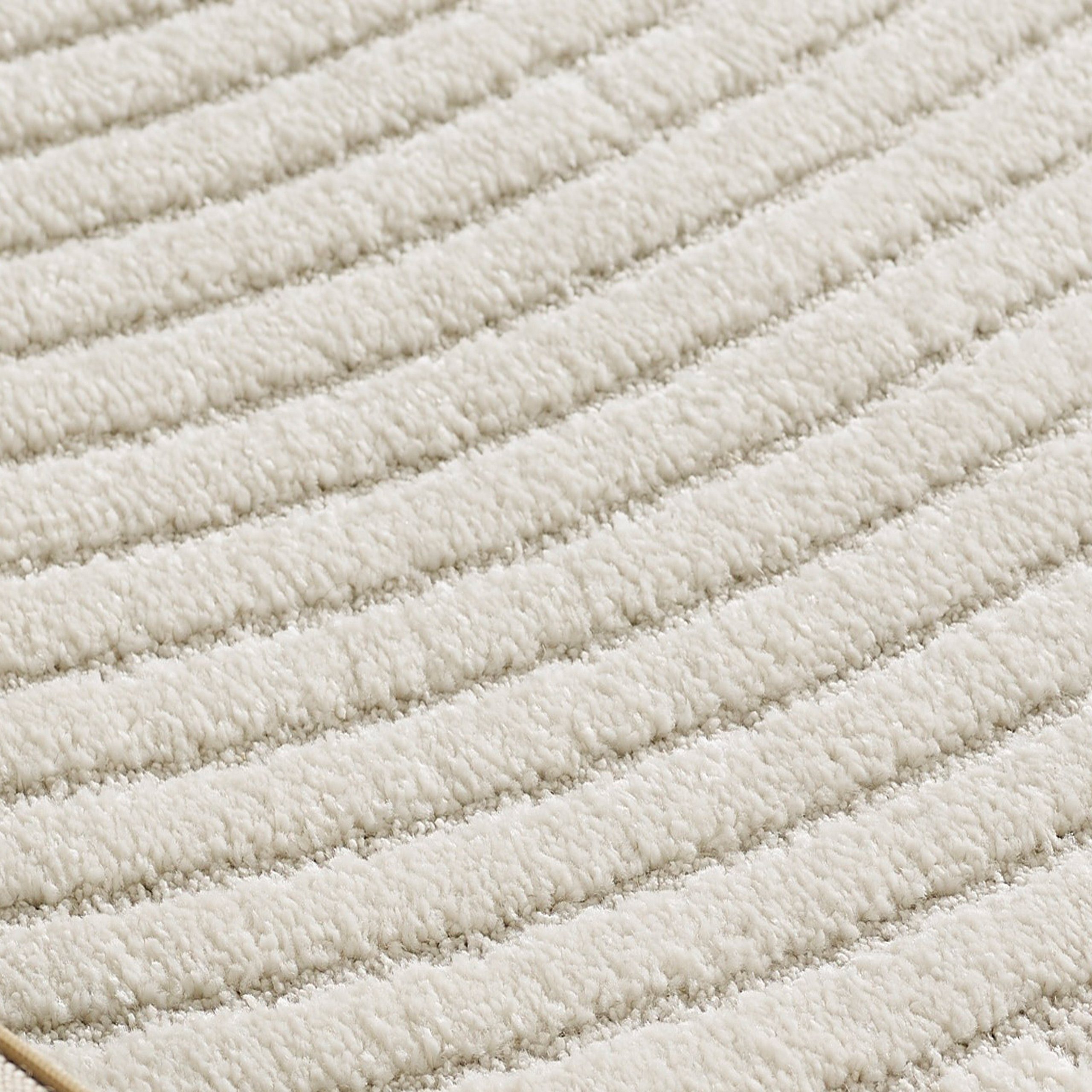Carpetia Teppich Moderner Teppich in Creme mit 3D Muster, rechteckig günstig online kaufen