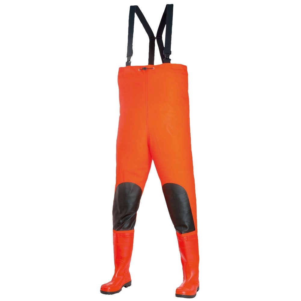 Feldtmann Schutzhose S5 Wathose Orange - EN ISO 20345 S5, Gr.42