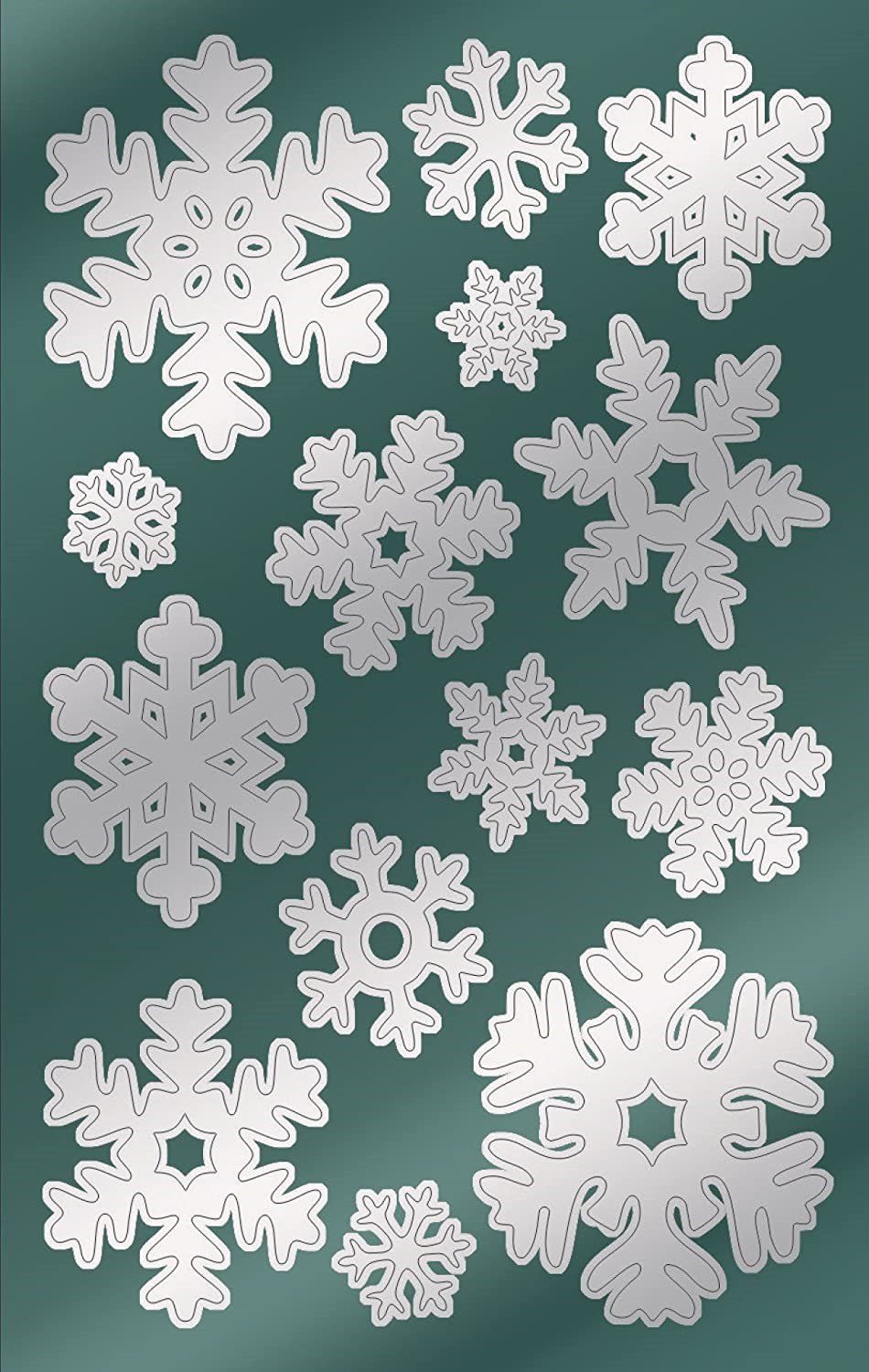 Avery Zweckform Aufkleber AVERY Zweckform ZDesign Weihnachts-Sticker "Schneeflocken" 52813