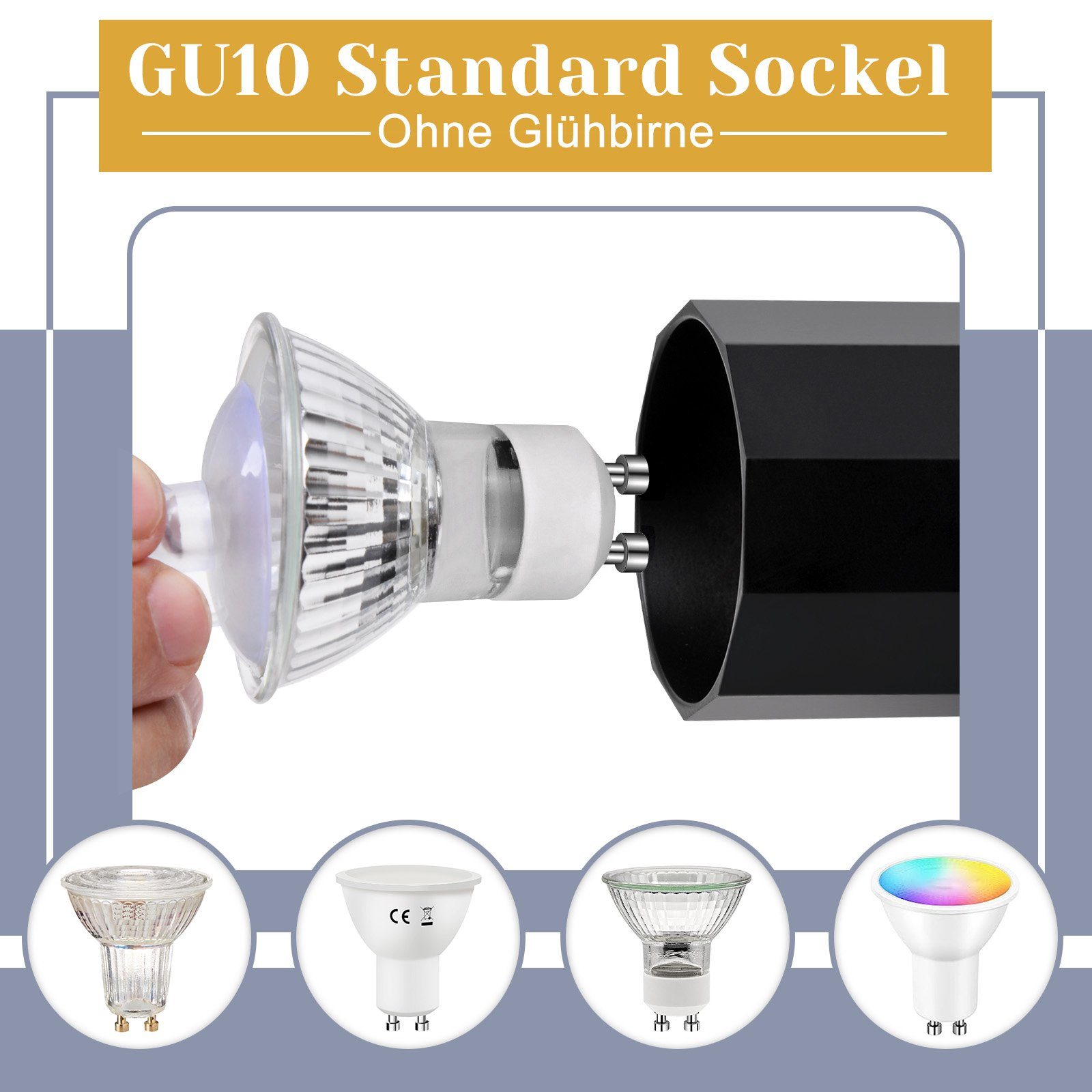 Nettlife Wandstrahler Wandspots 1 Flammig Schwarz GU10, Schwenkbar 330°, LE günstig online kaufen