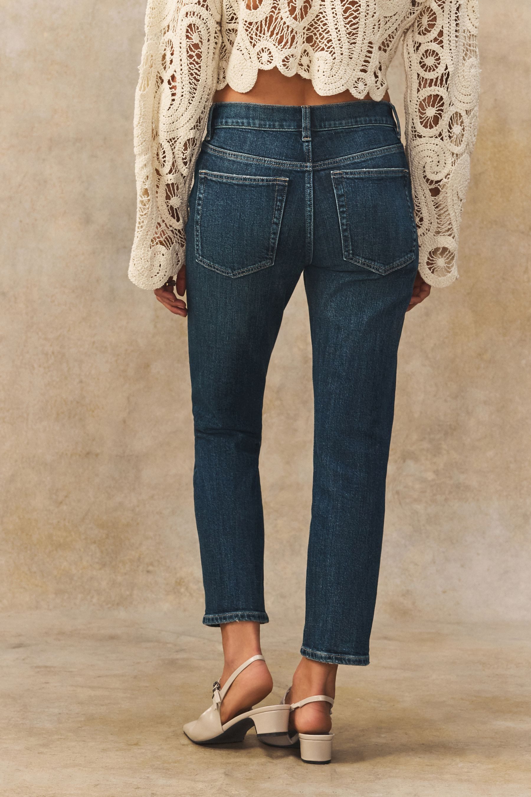 Next Caprijeans Pedal Pusher Denim-Caprishorts, Kurzgröße (1-tlg) günstig online kaufen