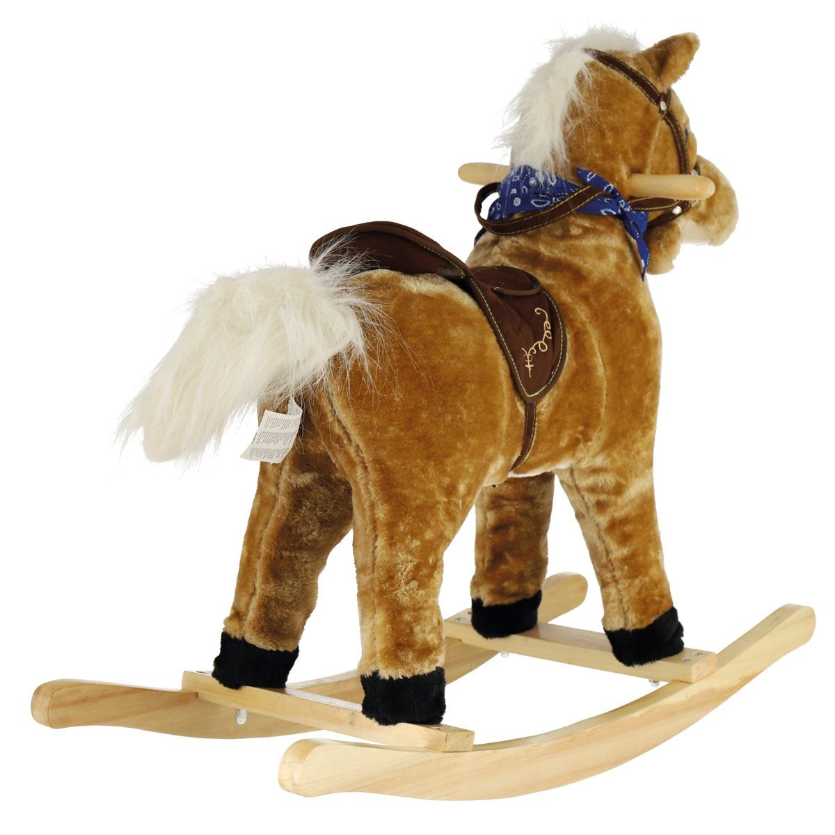 Kleinkindschaukel Pferd aus Holz Schaukel Babyschaukel Schaukelsitz für Babys 