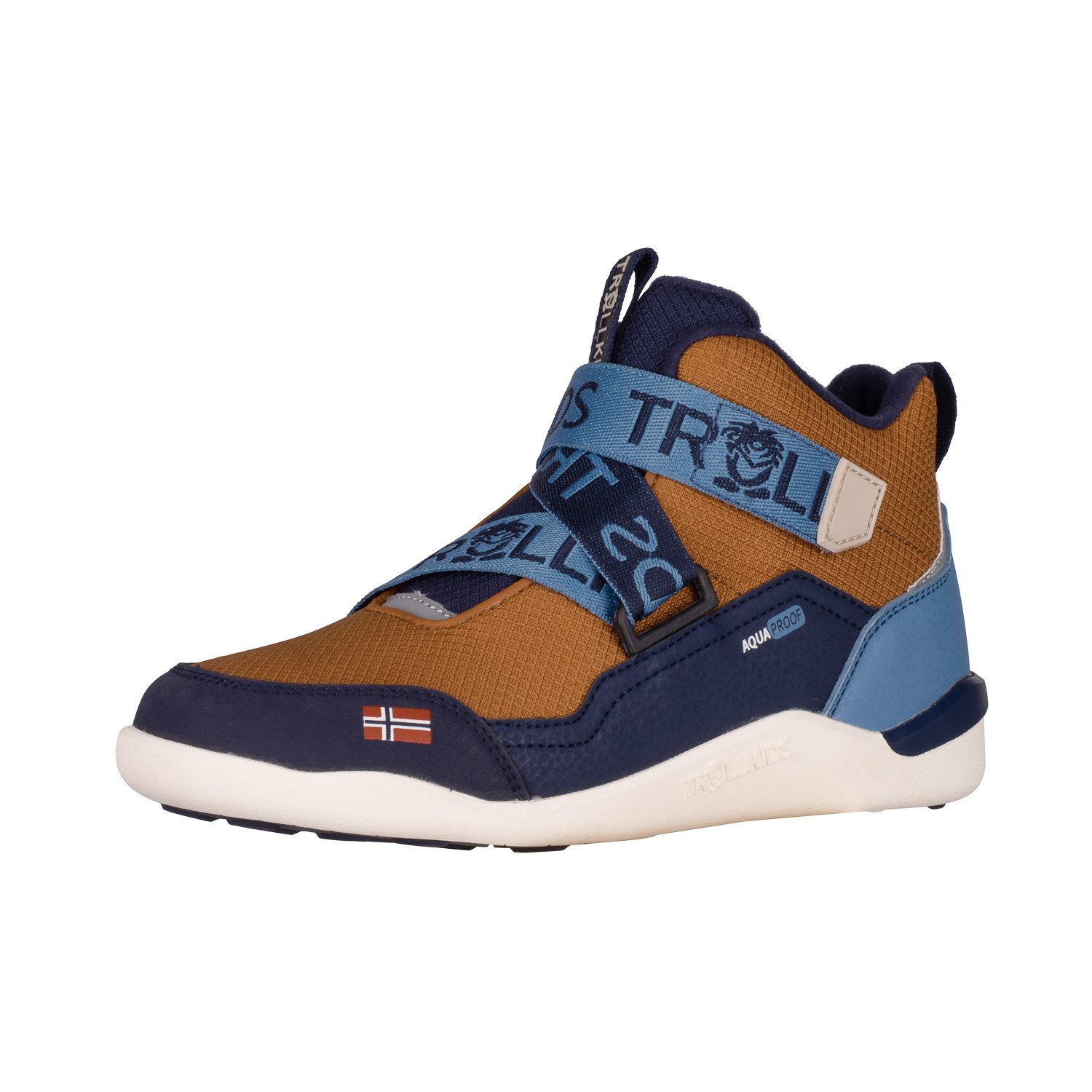 TROLLKIDS KIDS NORDFJORD BAREFOOT WINTER HIKER Barfußschuh wasserdicht, warmes Fleecefutter