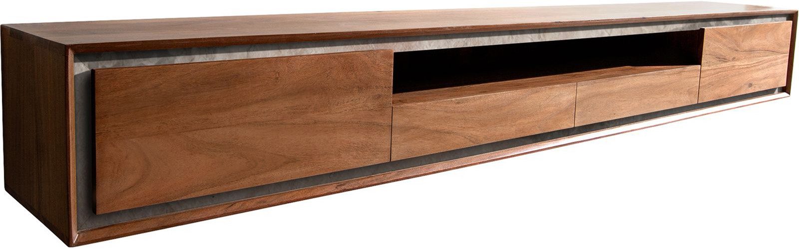DELIFE Lowboard Stonegrace, Akazie Braun 240 günstig online kaufen