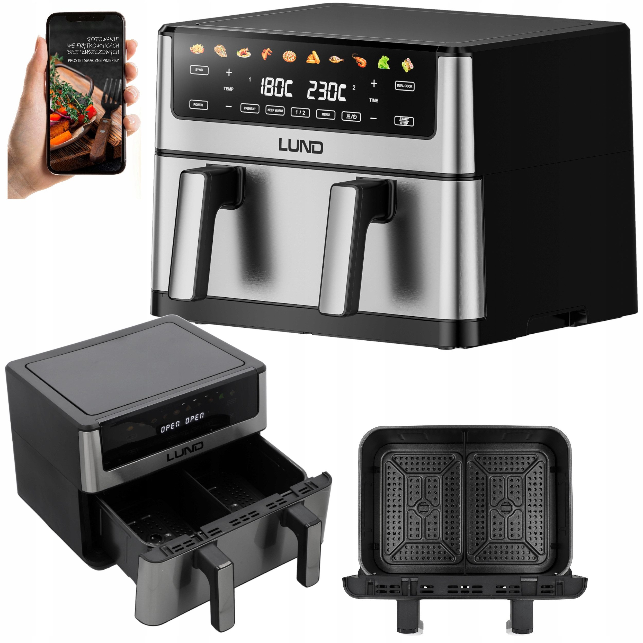 Lund Heißluftfritteuse, 2600 W