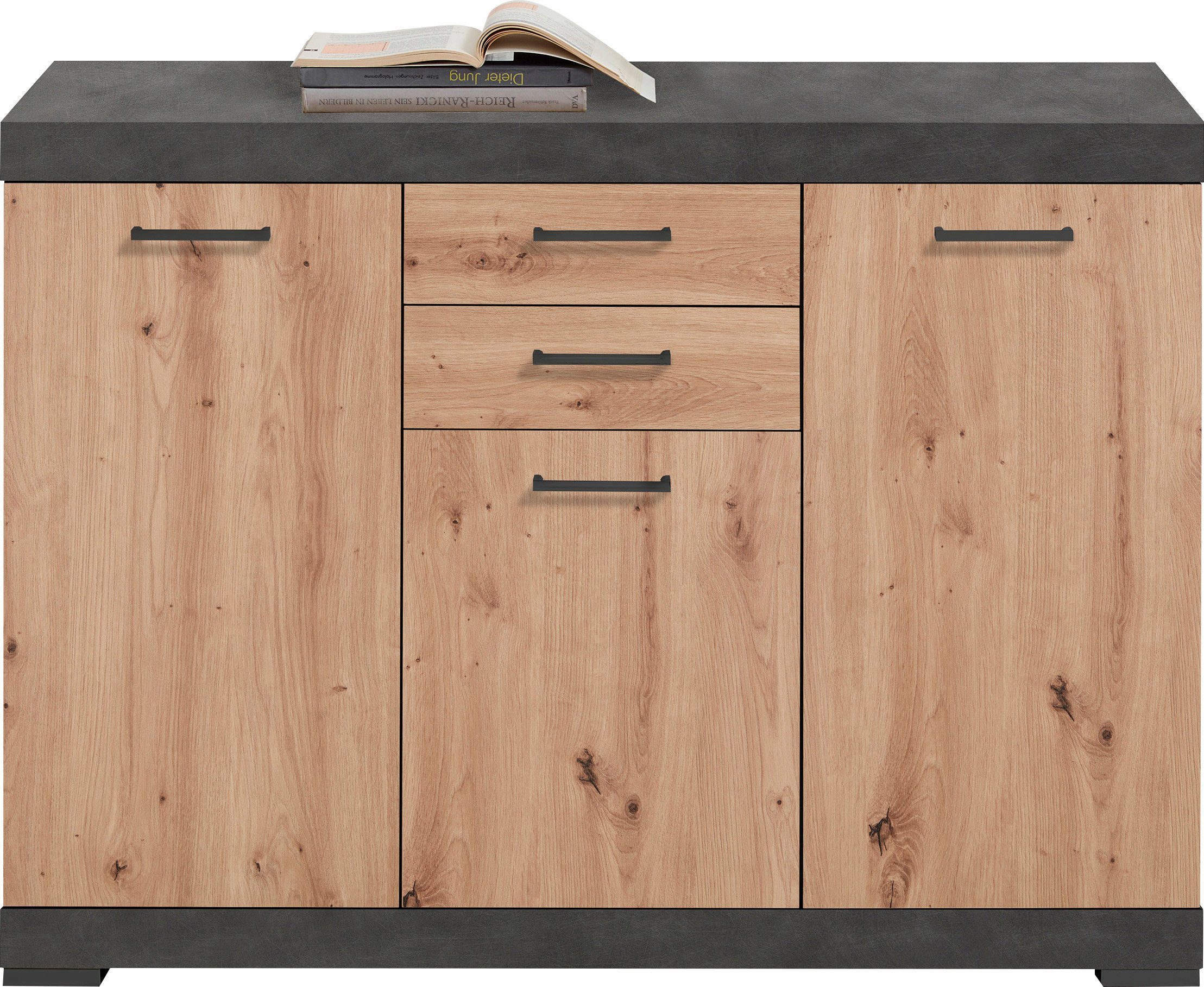 FMD Kommode Bristol 3, Mehrzweckschrank, in verschiedenen Tiefen, Breite: 120 cm