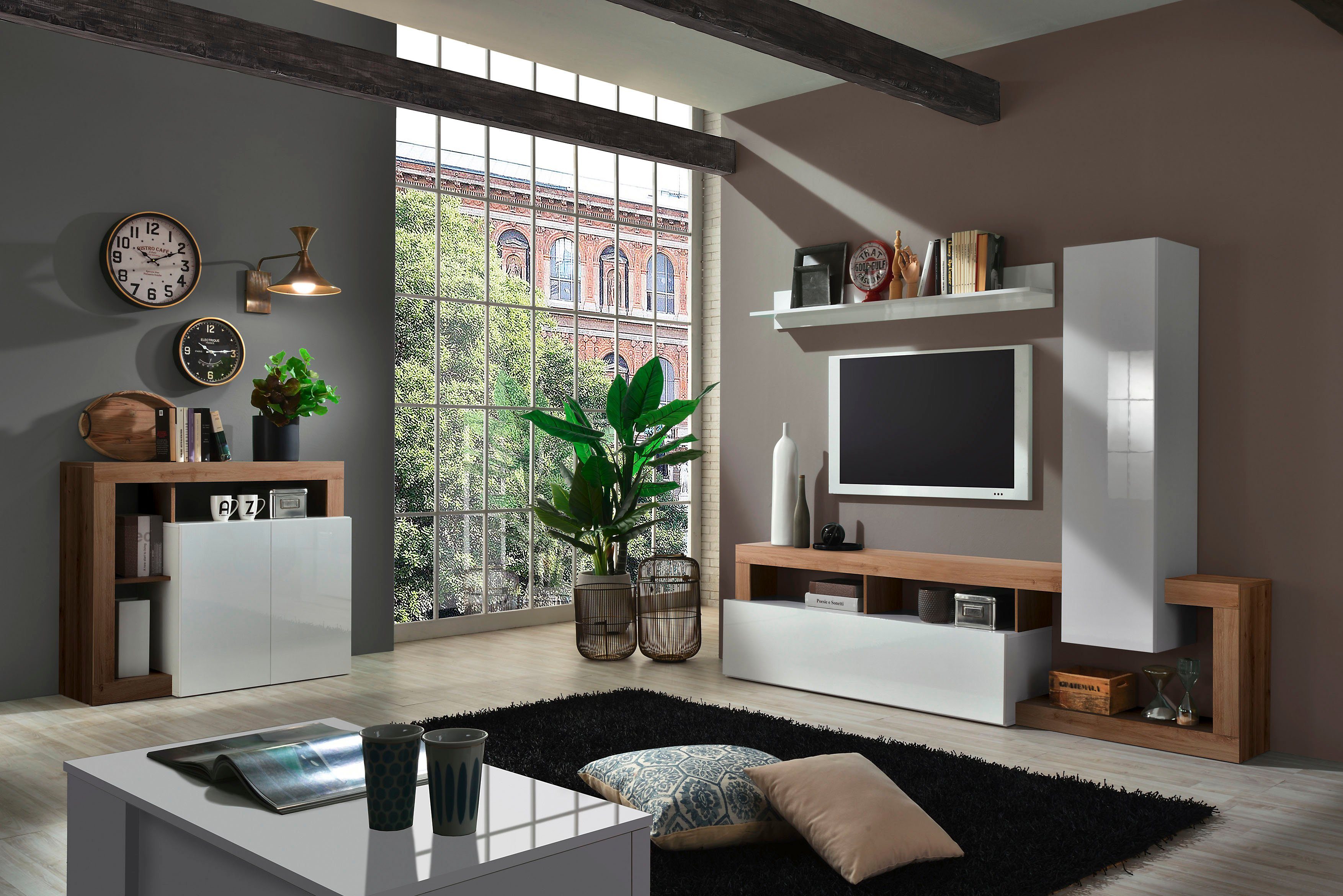 Home affaire Wohnwand Hamburg, (Set, 3-St)
