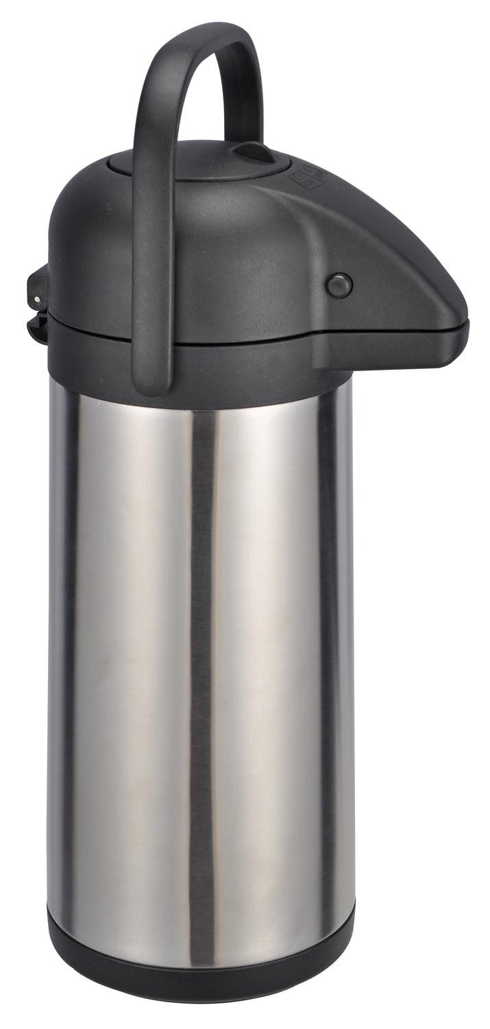 Haushalt International Getränkespender Thermoskanne 3,0l Pumpkanne Kaffee Getränkespender Airpot Isolierkanne