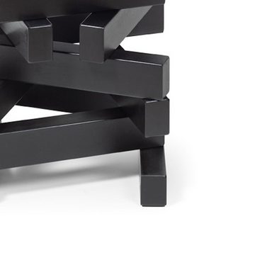 Woodek Design Nachttisch OSCAR aus Massivholz, Stillvoller und zeitloser Couchtisch (Ablagetisch aus schwarzer Birke, 1-St., H 45 x B 40 x T 40 cm), skandinavischer und moderner Beistelltisch