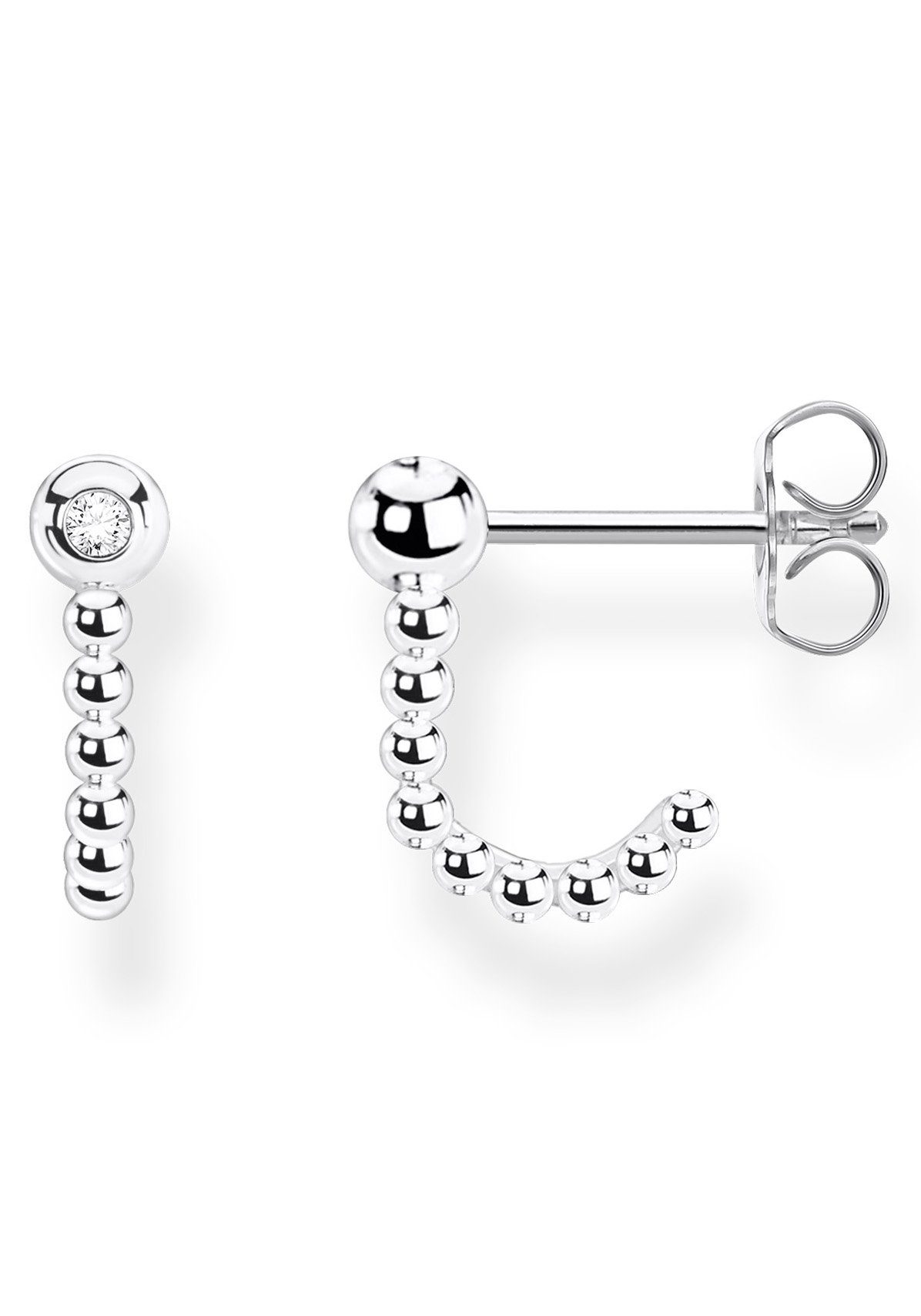 THOMAS SABO Single-Creole Dots, mit Zirkonia (synth)