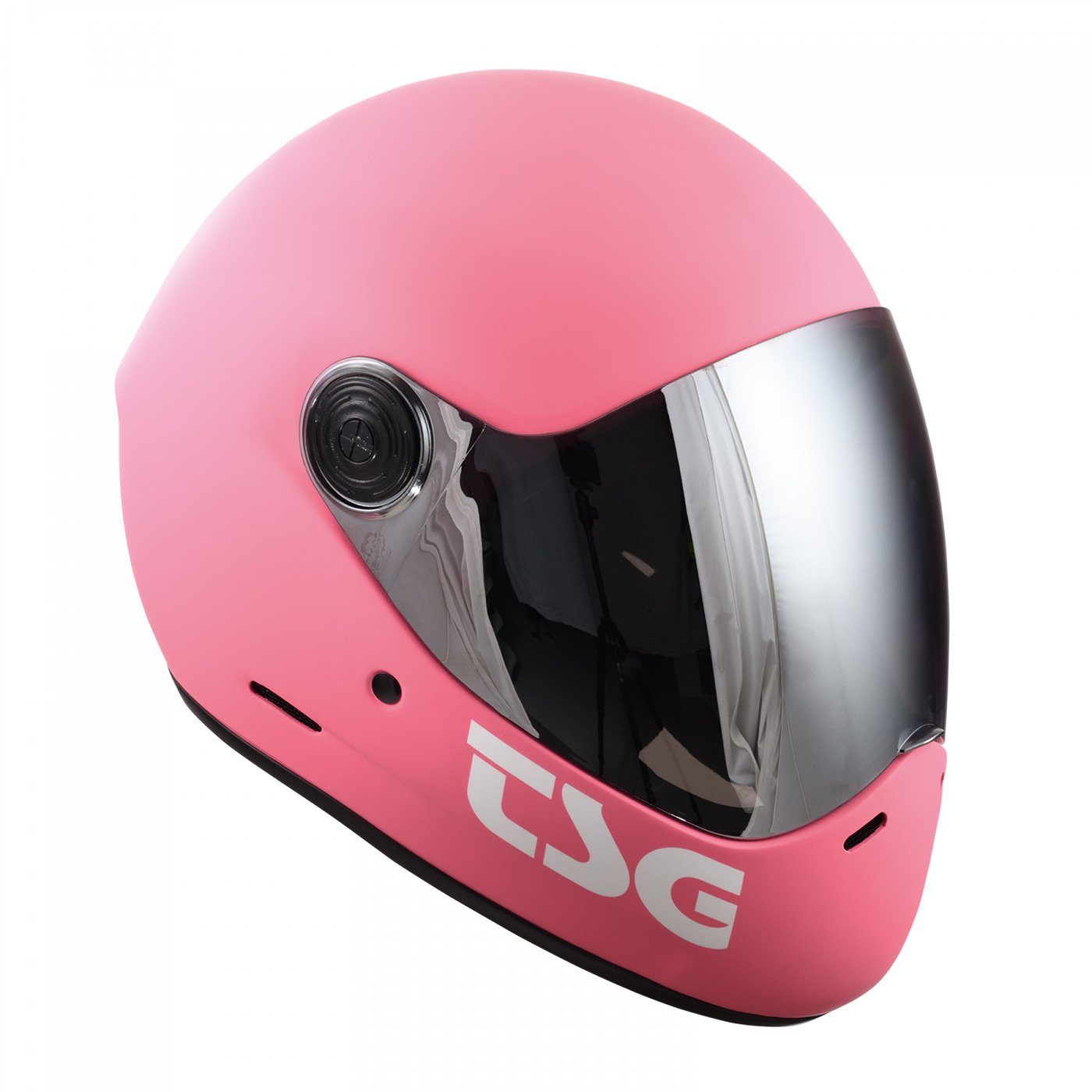 TSG Skatehelm Pass Pro Solid Color - matt pink, + 1 Bonus Visor