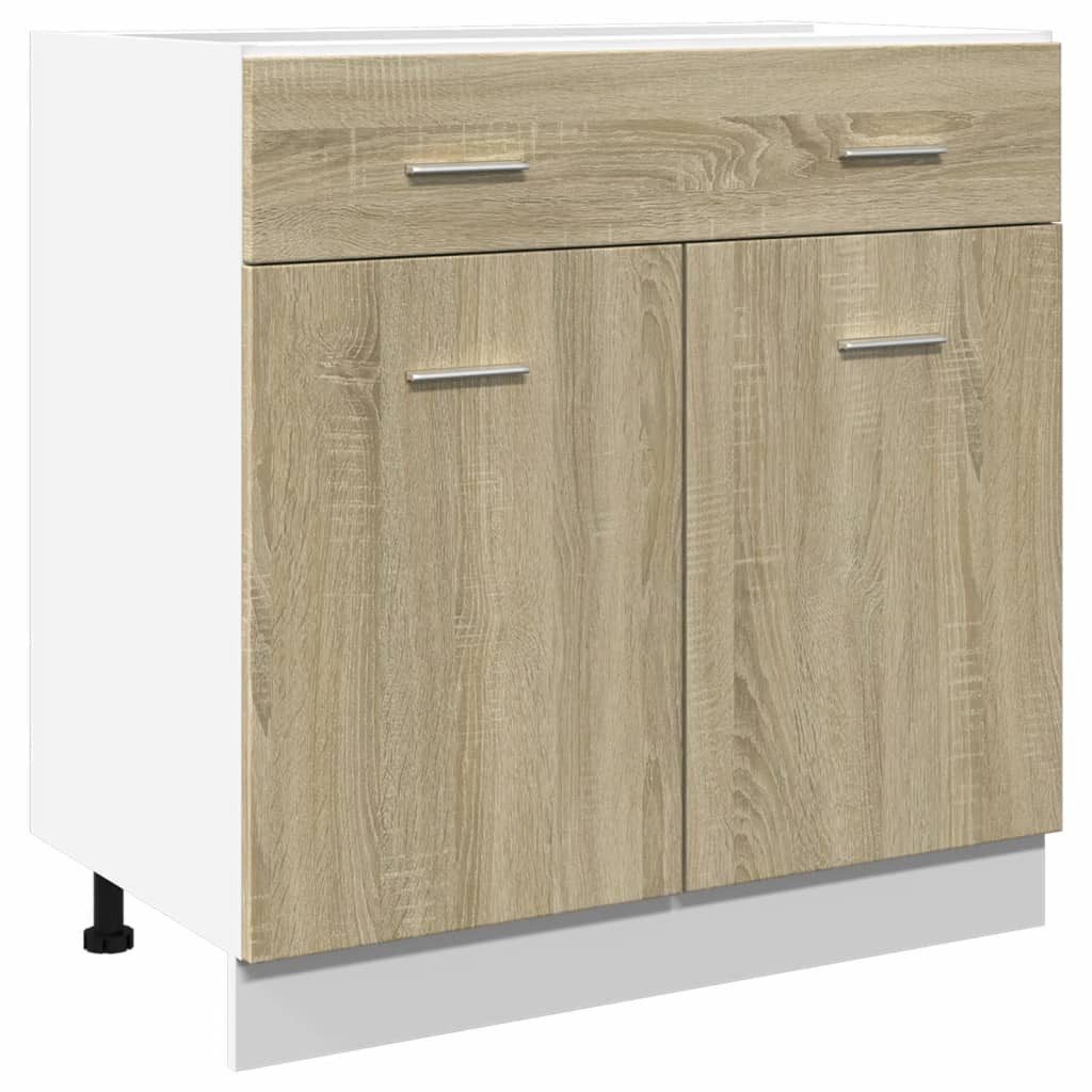 vidaXL Unterschrank Küchenschrank Schubunterschrank Sonoma Eiche günstig online kaufen