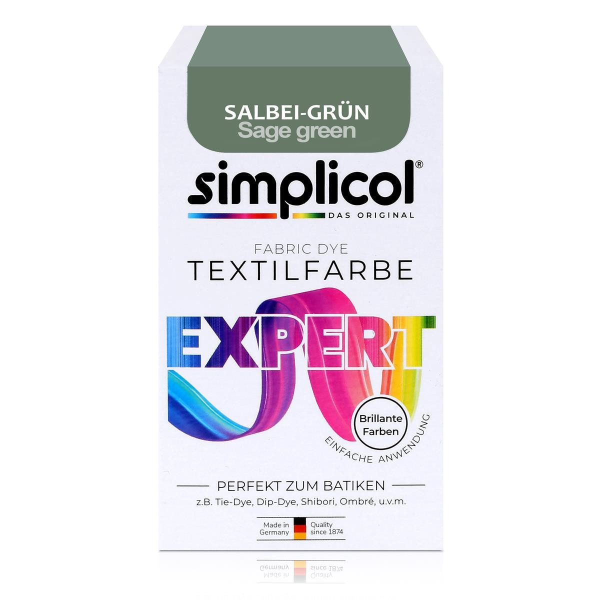 Textilfarbe Simplicol Textilfarbe expert Salbei-Grün 150g - Farbe zum Färben (1er