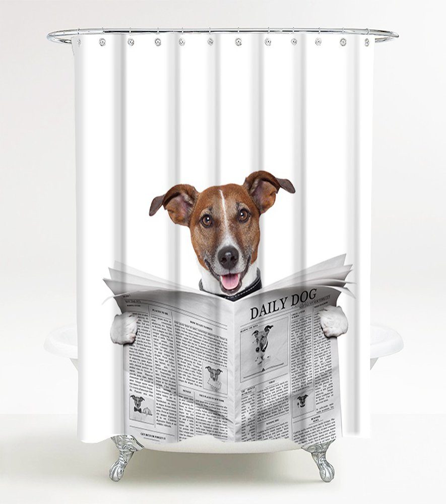 Sanilo Duschvorhang Newspaper 180 x 200 cm, 100% wasserdicht, Anti-Schimmel günstig online kaufen