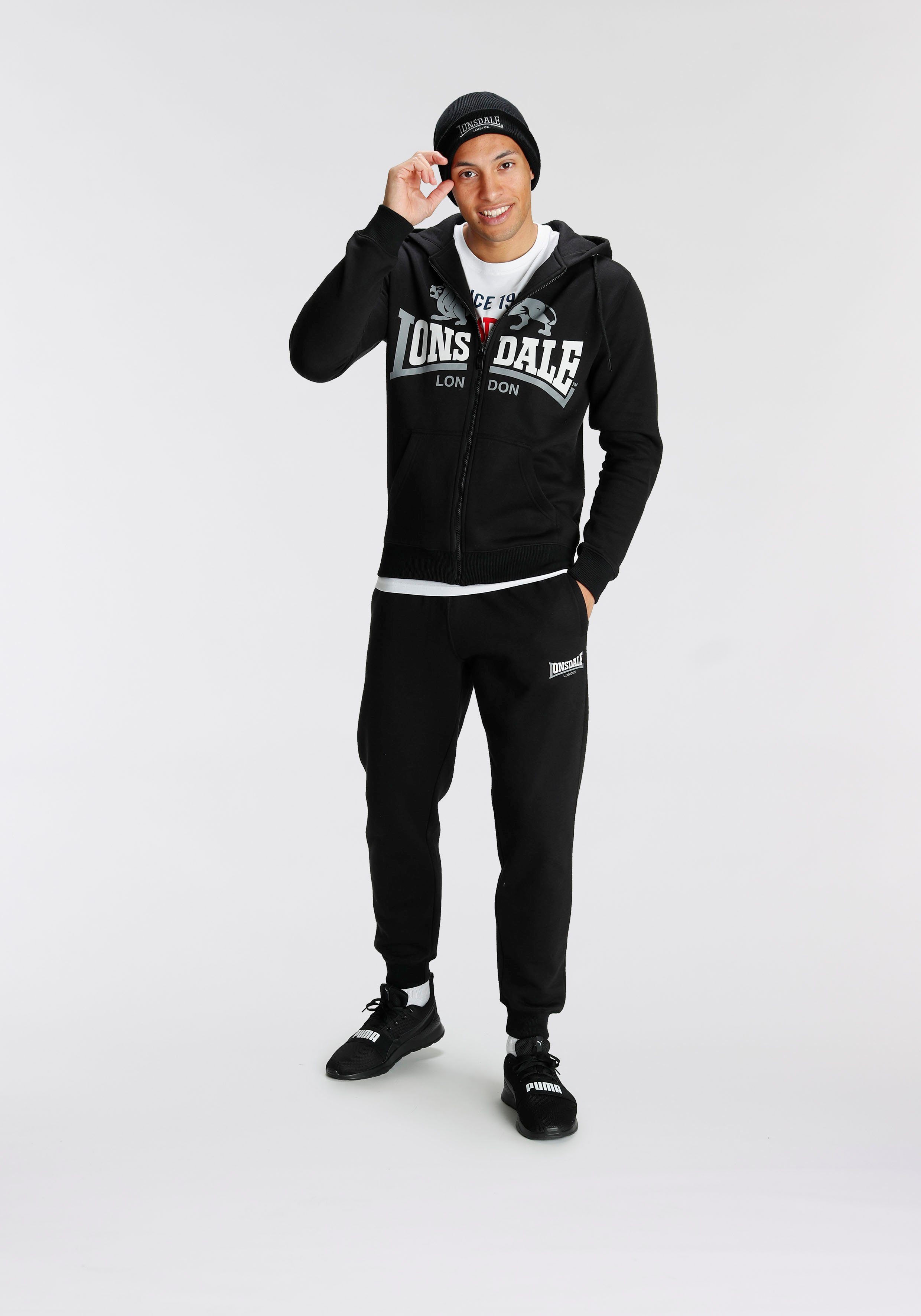 Lonsdale Beanie HAT DUNDEE Innen mit wärmendem Fleece gefüttert