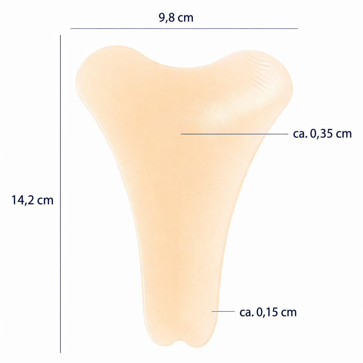 COOL-i ® G-String Unsichtbare Silikon Einlagen 4er Set, nahtlos & selbsthaftend