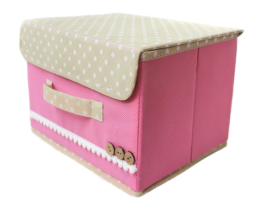 Yudu Aufbewahrungsbox Textil-Organizer Aufbewahrungsbox Box mit Klappdeckel