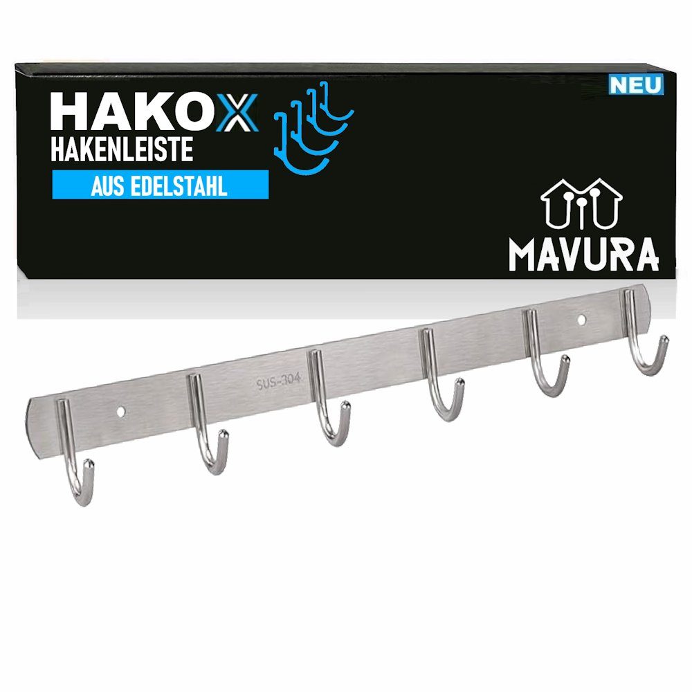 MAVURA Hakenleiste HAKOX Edelstahl Garderobenhaken Kleiderhaken günstig online kaufen