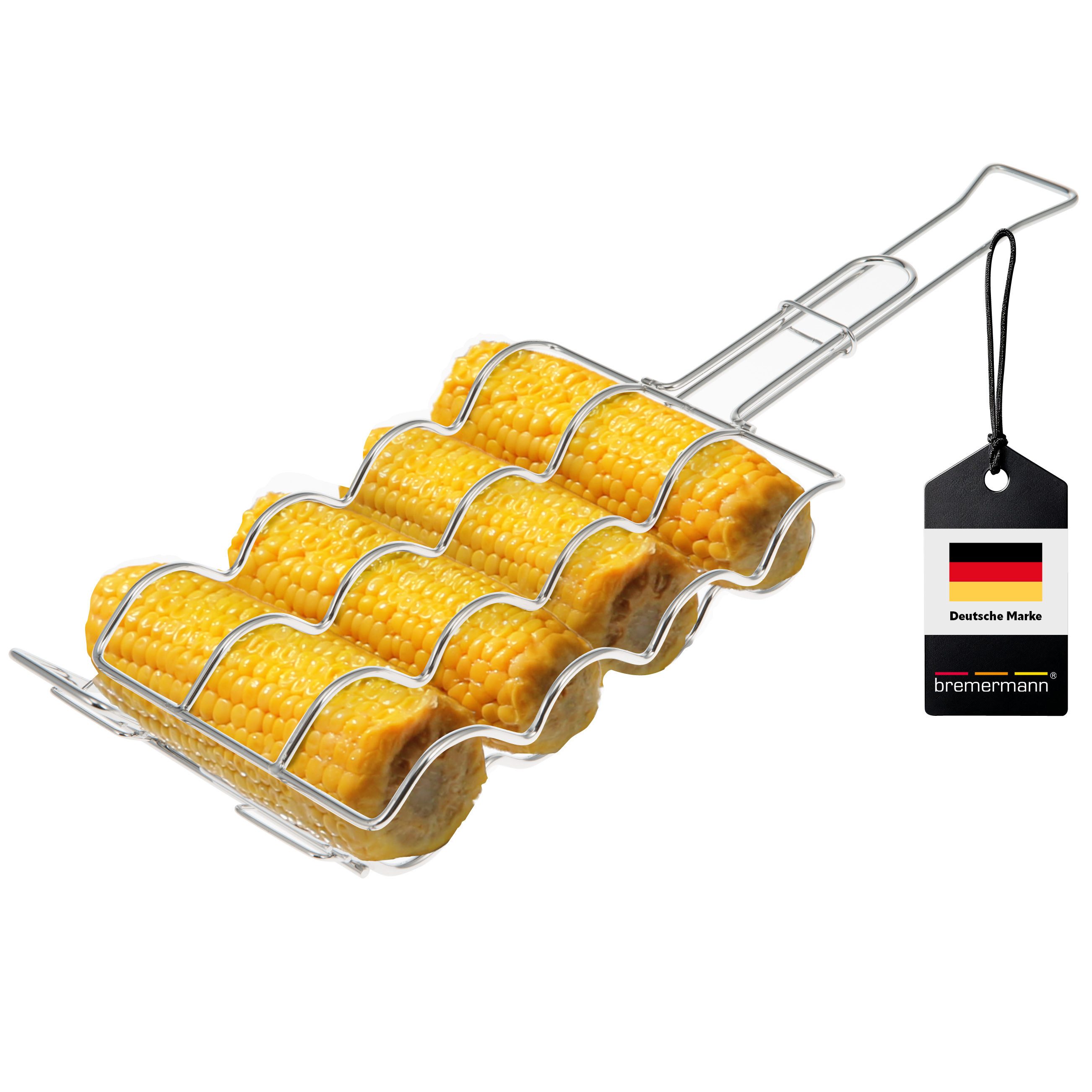 Grillguthalter Maiskolben-Grillhalter für 4 Maiskolben // Edelstahl