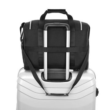 Granori Reisetasche 40x30x25 cm Flugzeug Handgepäck für Eurowings – leicht & max. Platz (Modell ET2), mit abschließbarem Fach und verstellbarem Schultergurt, 30 l Volumen