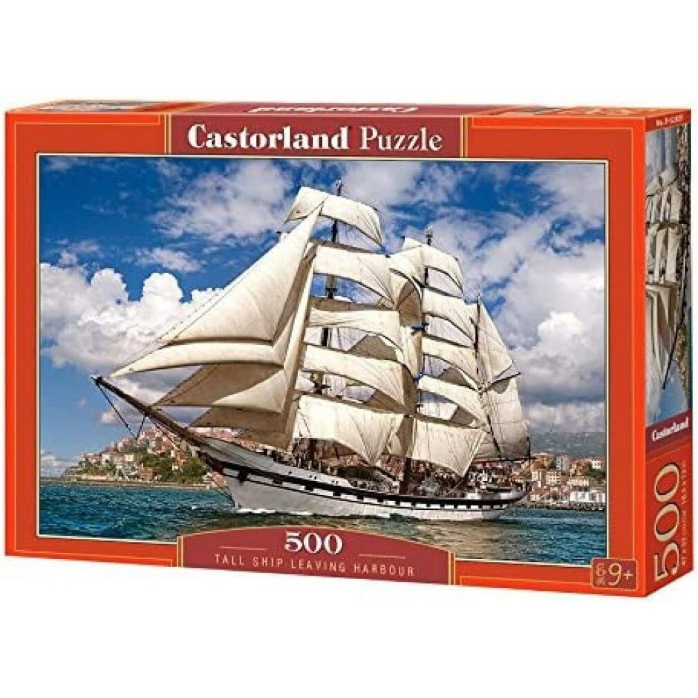 Castorland Puzzle Segelschiff verlässt den Hafen Puzzle 500 Teile, Puzzleteile